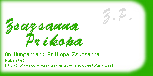 zsuzsanna prikopa business card